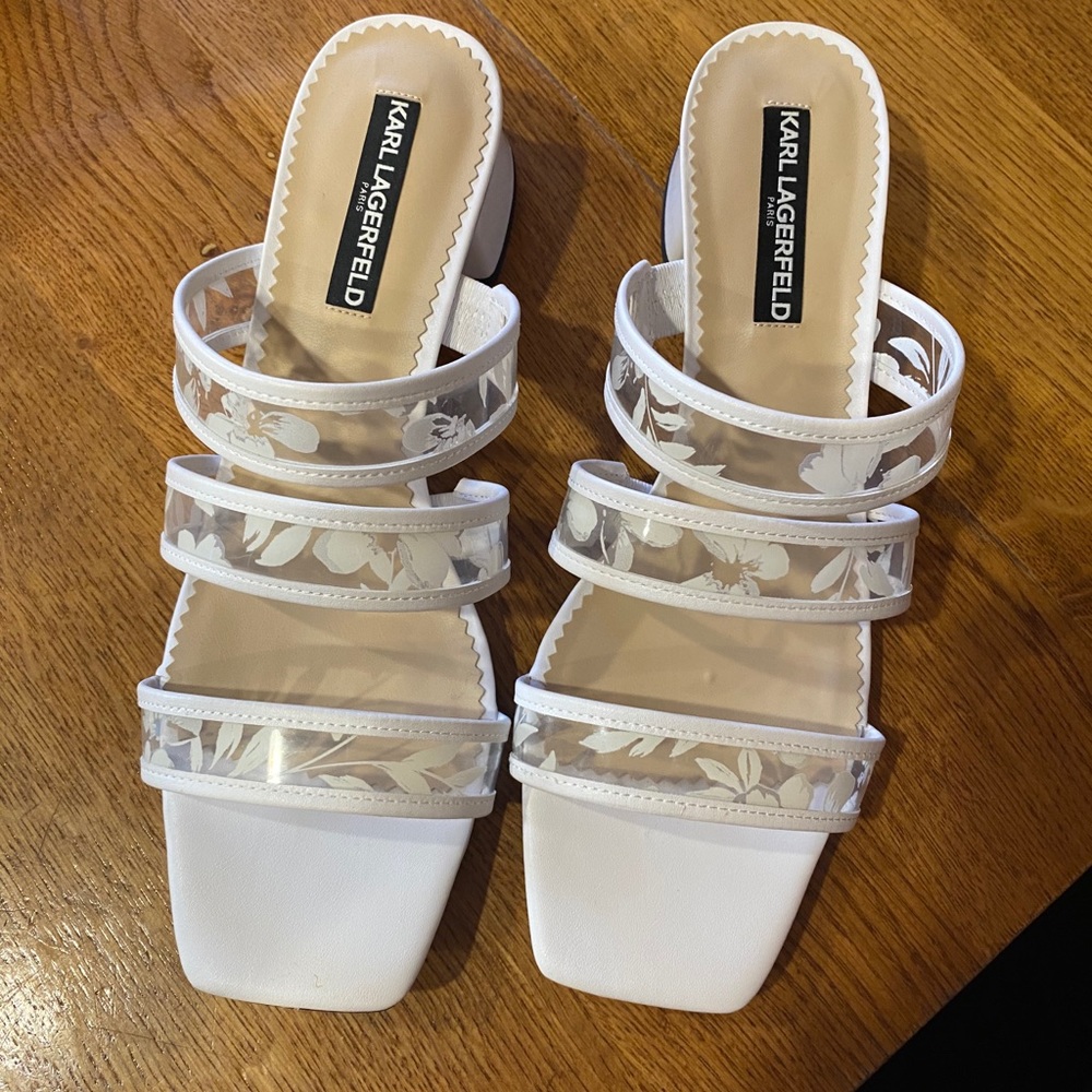 Open toed designer shoes